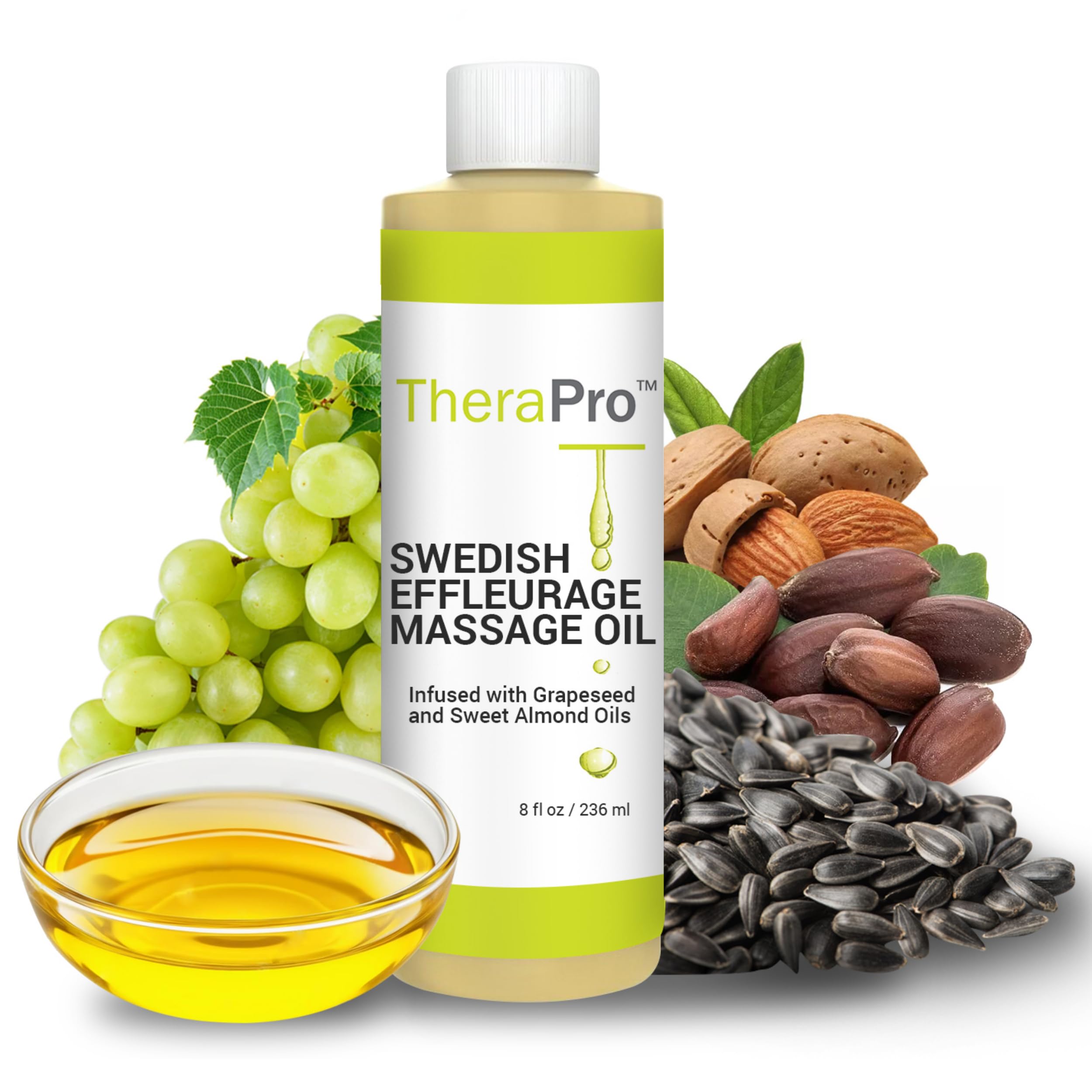 Amazon.com : Swedish Effleurage Massage Oil by TheraPro - 8 Ounce